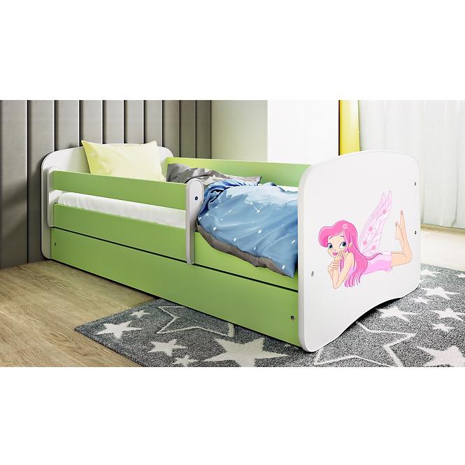 Dětská postel Babydreams zelená 70x140 Víla 2