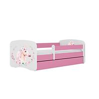 Dětská postel Babydreams růžová 80x160 Kůň