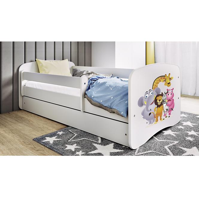 Dětská postel Babydreams bílá 80x160 Zoo