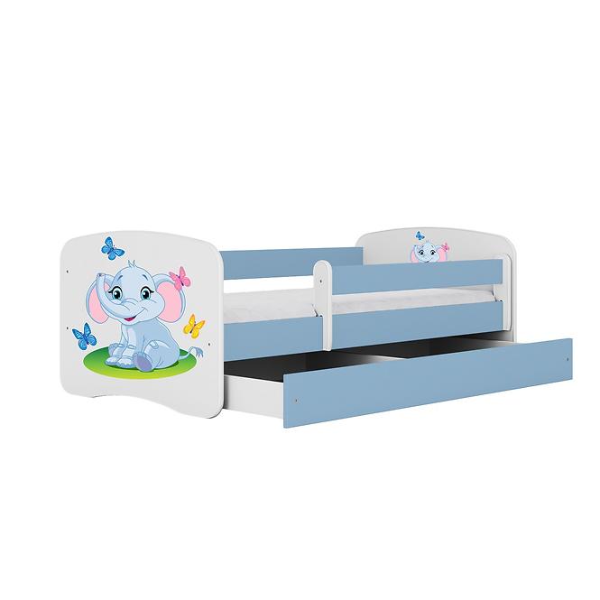 Dětská postel Babydreams modrá 80x160 Slon