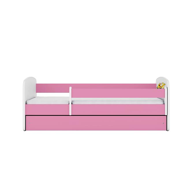 Dětská postel Babydreams růžová 80x160 Bagr