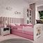 Dětská postel Babydreams růžová 80x160 Medvídek s kytičkami,5