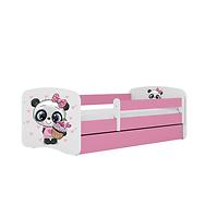 Dětská postel Babydreams růžová 80x180 Panda