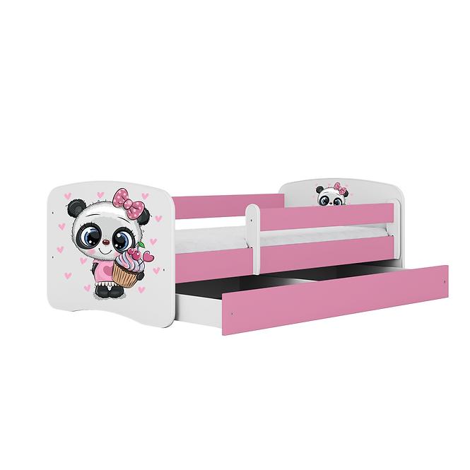 Dětská postel Babydreams růžová 80x180 Panda