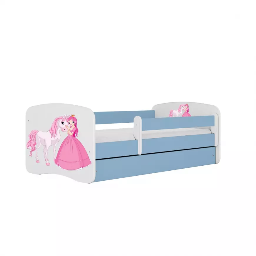 Dětská postel Babydreams modrá 80x180 Princezna 2