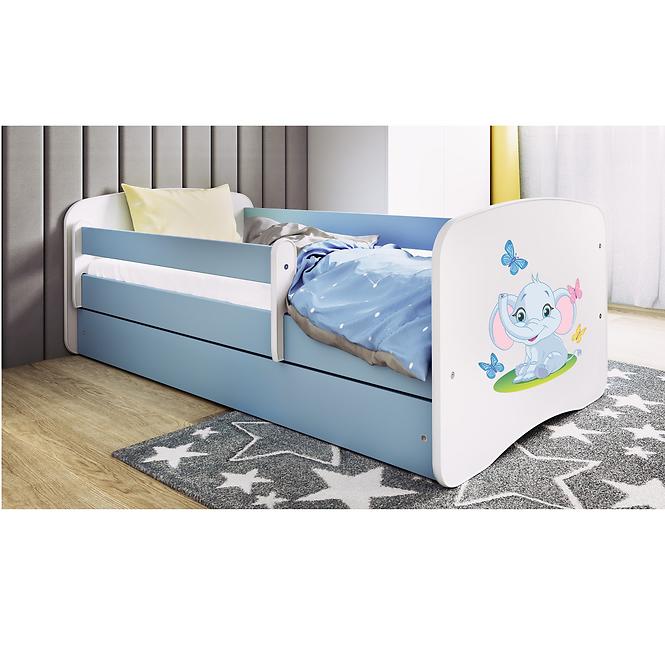 Dětská postel Babydreams modrá 80x180 Slon
