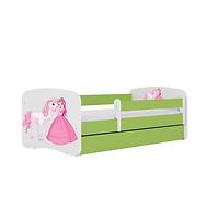Dětská postel Babydreams zelená 80x180 Princezna 2