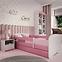 Dětská postel Babydreams+M růžová 70x140,5