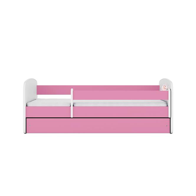 Dětská postel Babydreams+M růžová 70x140 Kůň