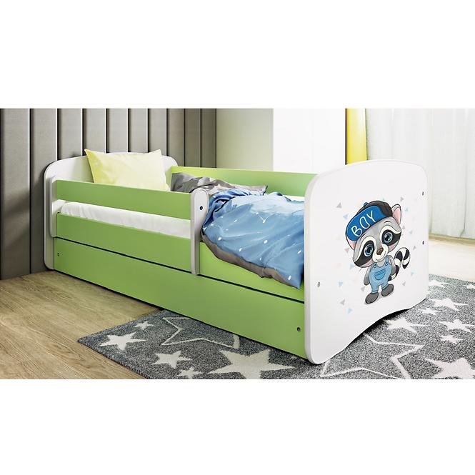 Dětská postel Babydreams+M zelená 70x140 Mýval