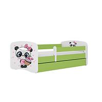 Dětská postel Babydreams+M zelená 70x140 Panda