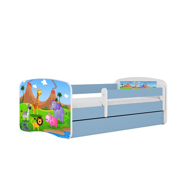 Dětská postel Babydreams+M modrá 70x140 Safari