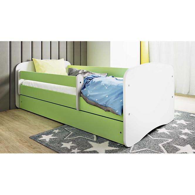Dětská postel Babydreams+M zelená 80x160
