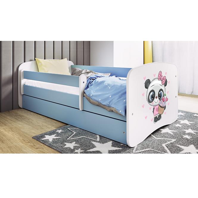 Dětská postel Babydreams+M modrá 80x160 Panda