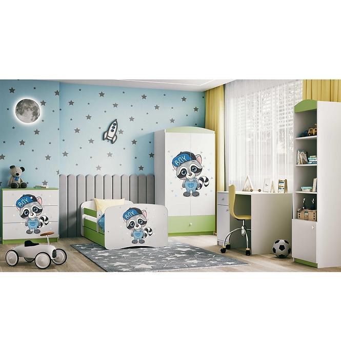 Dětská postel Babydreams+M zelená 80x160 Mýval
