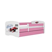 Dětská postel Babydreams+M růžová 80x160 Formule