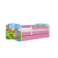 Dětská postel Babydreams+M růžová 80x160 Safari