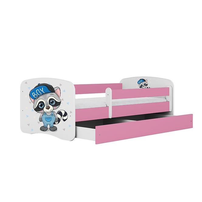 Dětská postel Babydreams+M růžová 80x180 Mýval