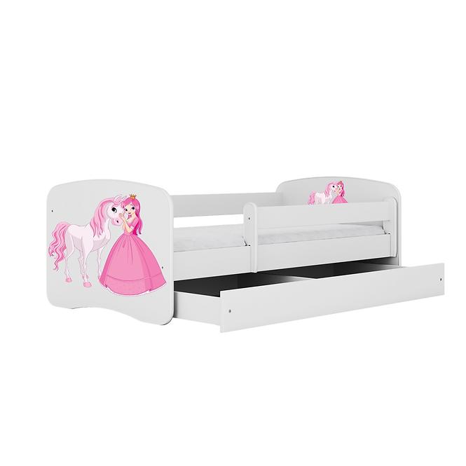 Dětská postel Babydreams+M bílá 80x180 Princezna 2