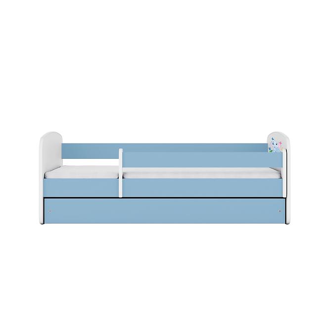 Dětská postel Babydreams+M modrá 80x180 Slon