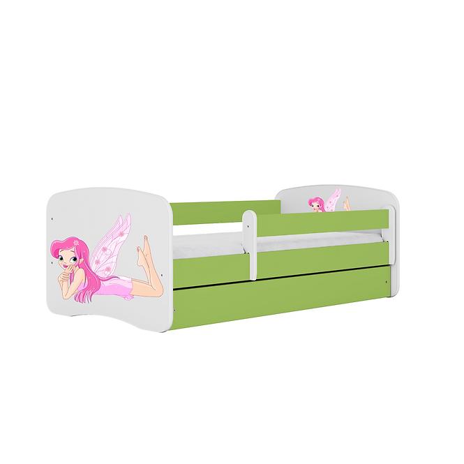 Dětská postel Babydreams+M zelená 80x180 Víla 2