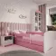 Dětská postel Babydreams+SZ růžová 70x140,6