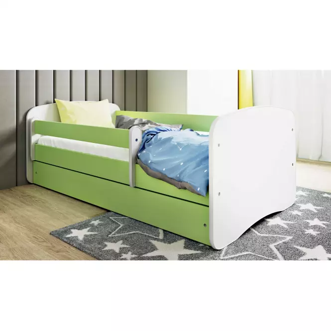 Dětská postel Babydreams+SZ zelená 70x140,5