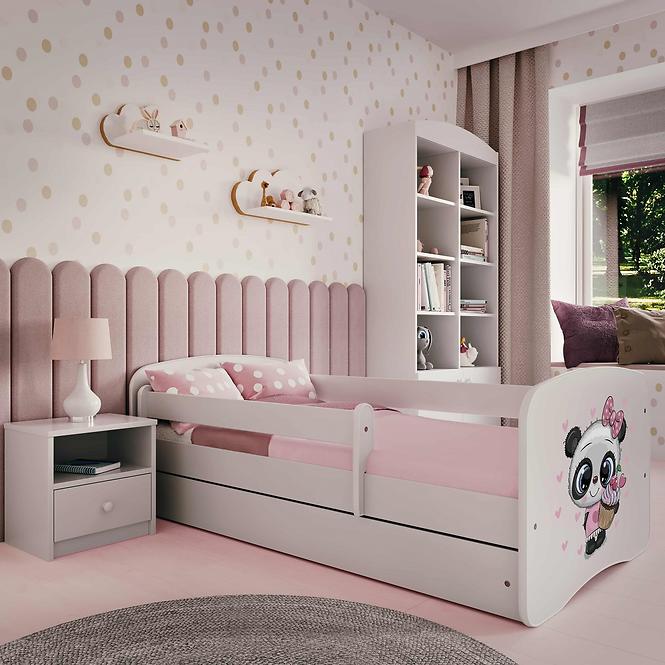 Dětská postel Babydreams+SZ bílá 70x140 Panda