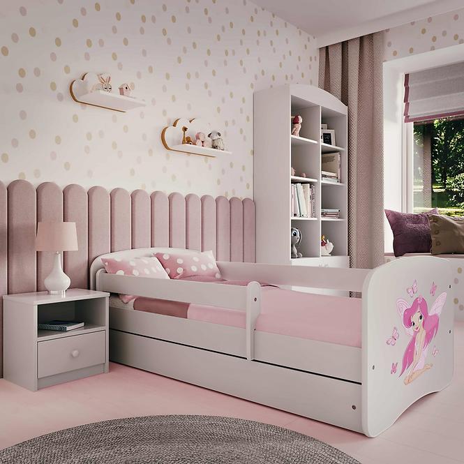 Dětská postel Babydreams+SZ bílá 70x140 Víla 1