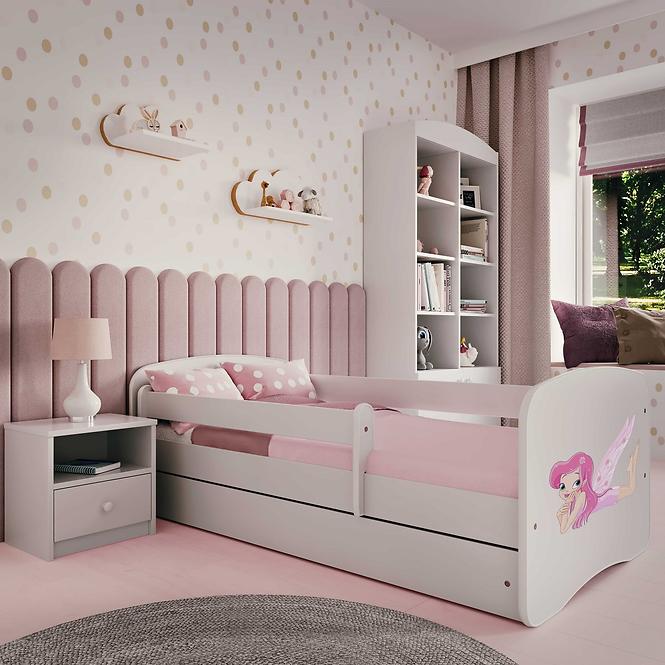 Dětská postel Babydreams+SZ bílá 70x140 Víla 2