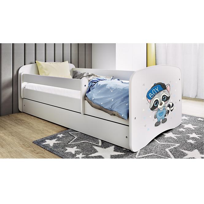 Dětská postel Babydreams+SZ bílá 80x160 Mýval