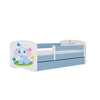 Dětská postel Babydreams+SZ modrá 80x160 Slon