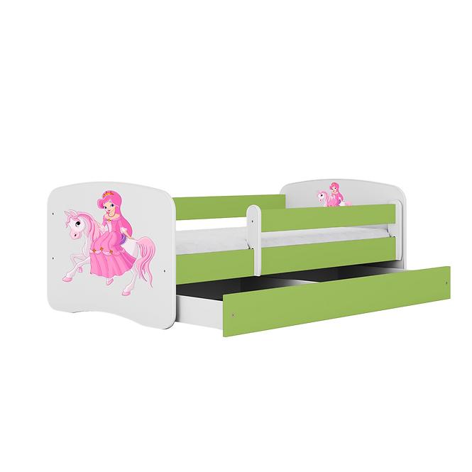 Dětská postel Babydreams+SZ zelená 80x160 Princezna 1