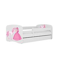 Dětská postel Babydreams+SZ bílá 80x180 Princezna 2