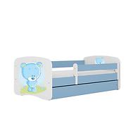Dětská postel Babydreams+SZ modrá 80x180 Modrý medvídek