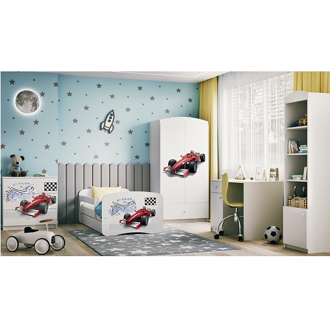 Dětská postel Babydreams+SZ+M bílá 70x140 Formule
