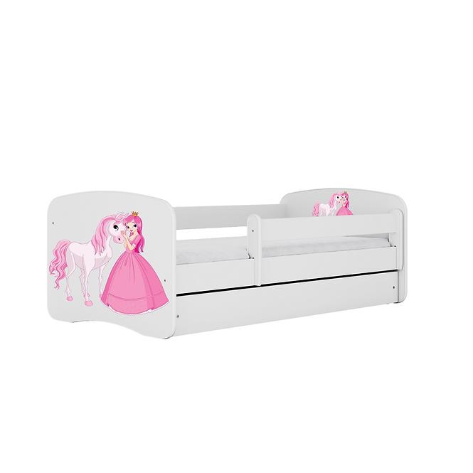 Dětská postel Babydreams+SZ+M bílá 70x140 Princezna 2