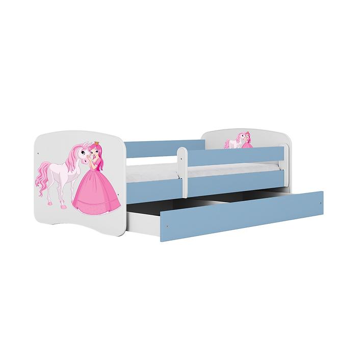 Dětská postel Babydreams+SZ+M modrá 70x140 Princezna 2