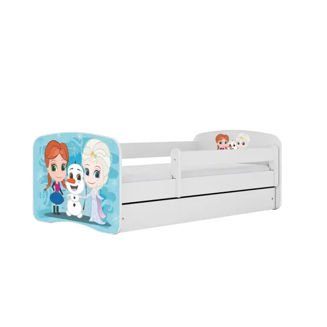 Dětská postel Babydreams+Sz+M bílá 80x160 Zimní kamarádi