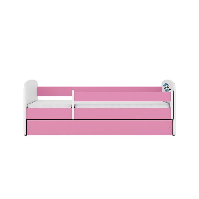 Dětská postel Babydreams+SZ+M růžová 80x160 Mýval