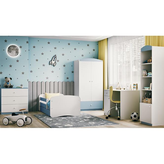 Dětská postel Babydreams+SZ+M modrá 80x180