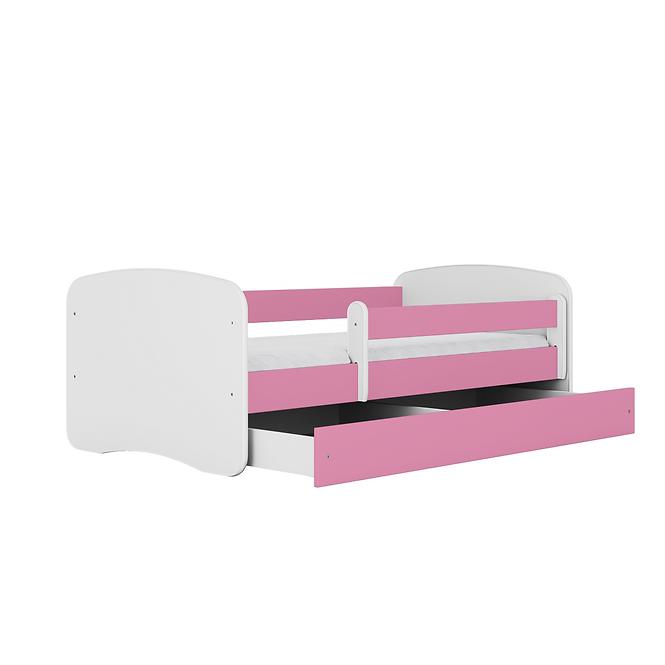 Dětská postel Babydreams+SZ+M růžová 80x180