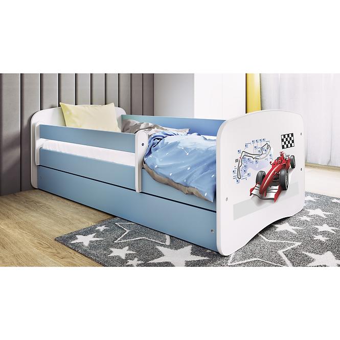 Dětská postel Babydreams+SZ+M modrá 80x180 Formule