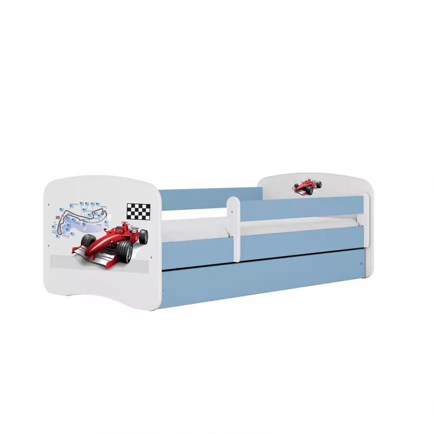 Dětská postel Babydreams+SZ+M modrá 80x180 Formule