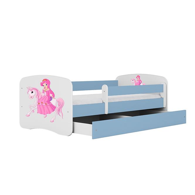 Dětská postel Babydreams+SZ+M modrá 80x180 Princezna 1