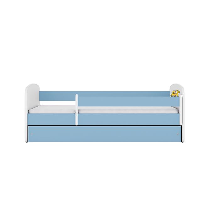 Dětská postel Babydreams+SZ+M modrá 80x180 Bagr