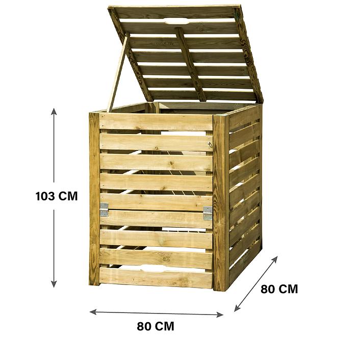 Dřevěný kompostér Lux