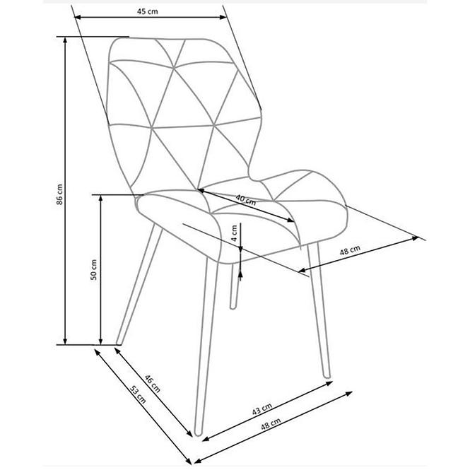 Židle W161 béžová