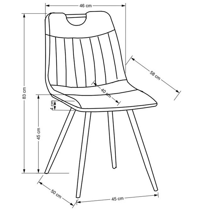 Židle W163 hořčice
