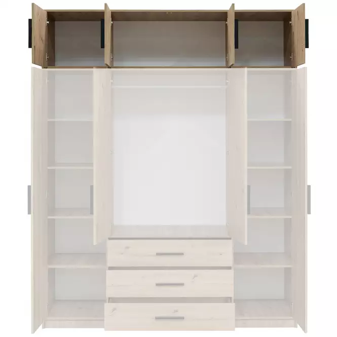 Nástavec na skříň Kos D4 dub artisan,5